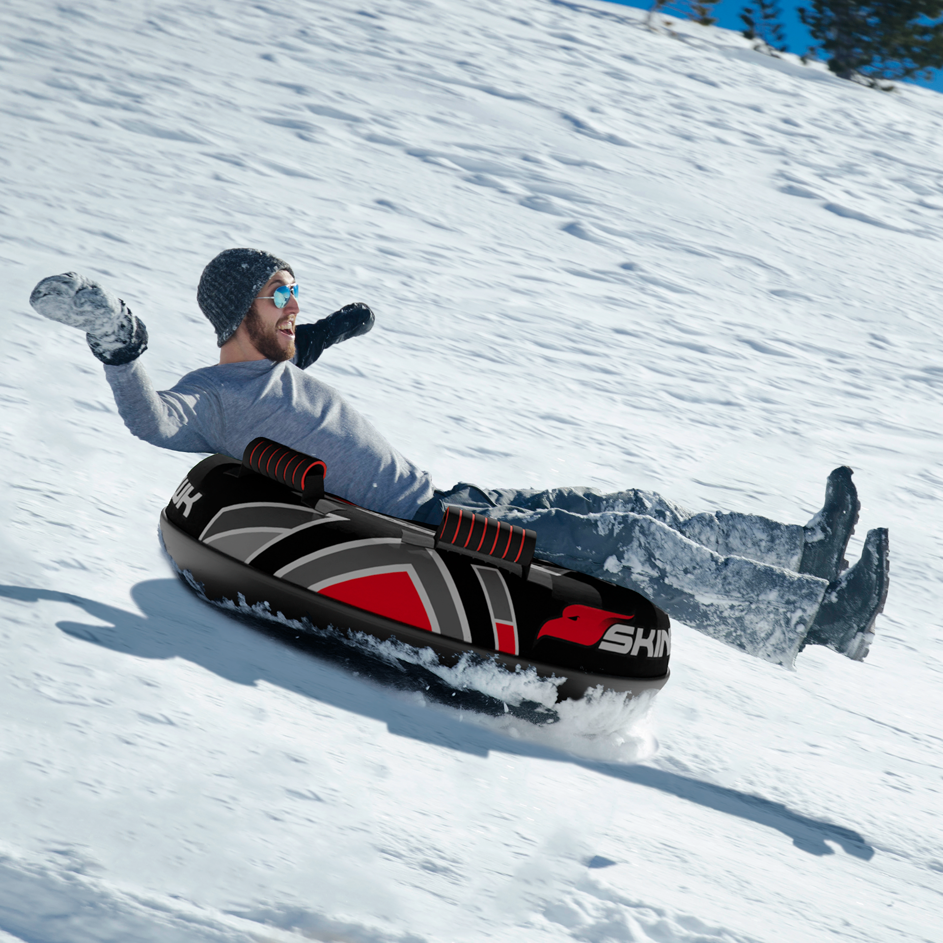 Skinhawk Snowtube Reifen Ø100cm Schwarz