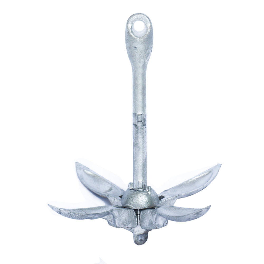 SKINHAWK ancre 1,5 kg galvanisé ancre pliante avec 13m de ligne d'ancre résistant à la déchirure et bouée d'ancre