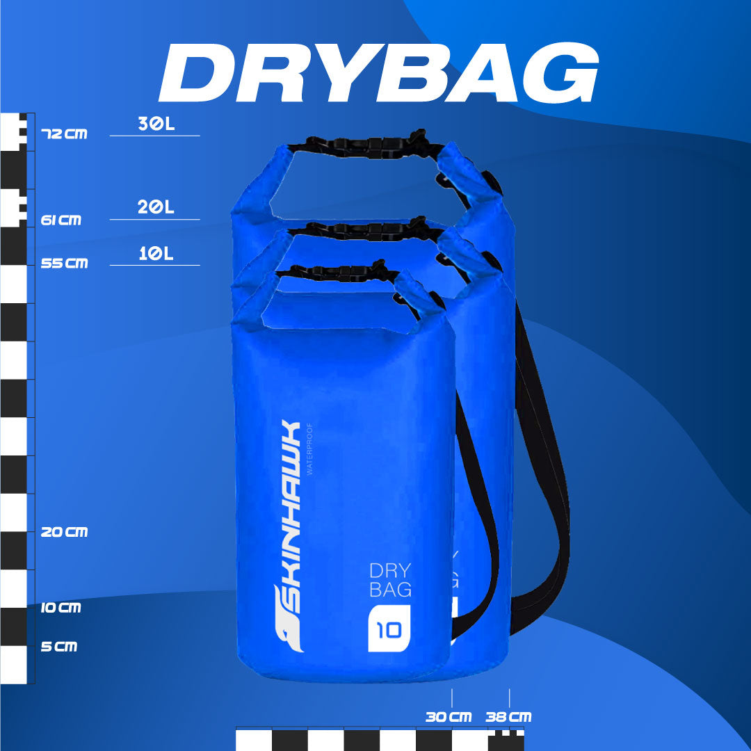 SKINHAWK Dry Bag 10 L / 20 L / 30 L sac étanche