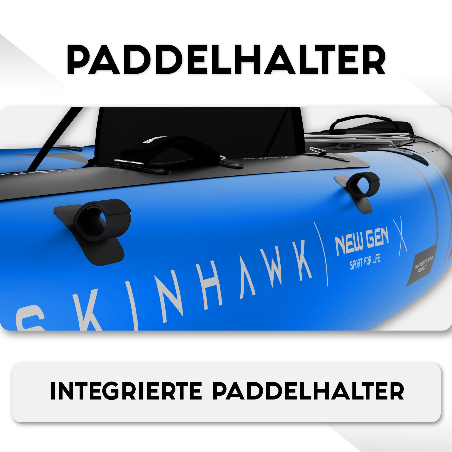 SKINHAWK PRESTIGE KAYAK TRIPLE 490CM X 96CM BLEU