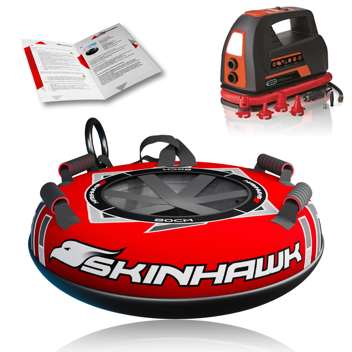 SKINHAWK Profi Snowtube Ø80cm ROT
