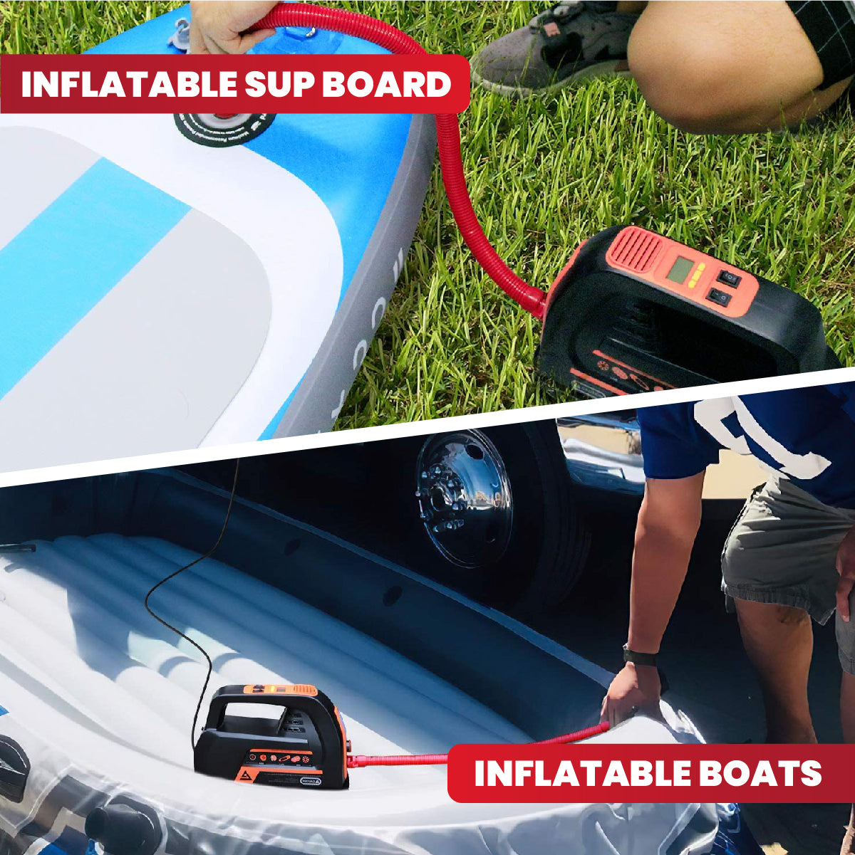 SKINHAWK Pompe haute performance 180W avec système de refroidissement actif et affichage digital jusqu'à 100PSI