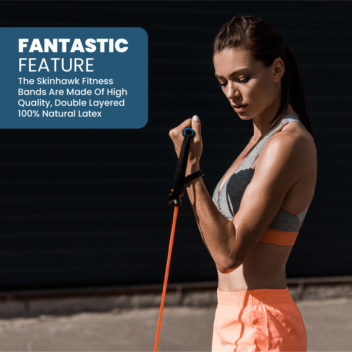 Skinhawk 100% qualité Résistance 10-150 lbs Set bande de résistance