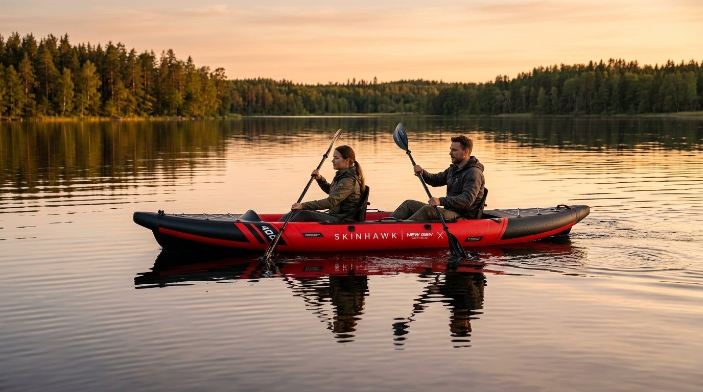 SKINHAWK 2ER PRESTIGE KAJAK 400 CM BLAU