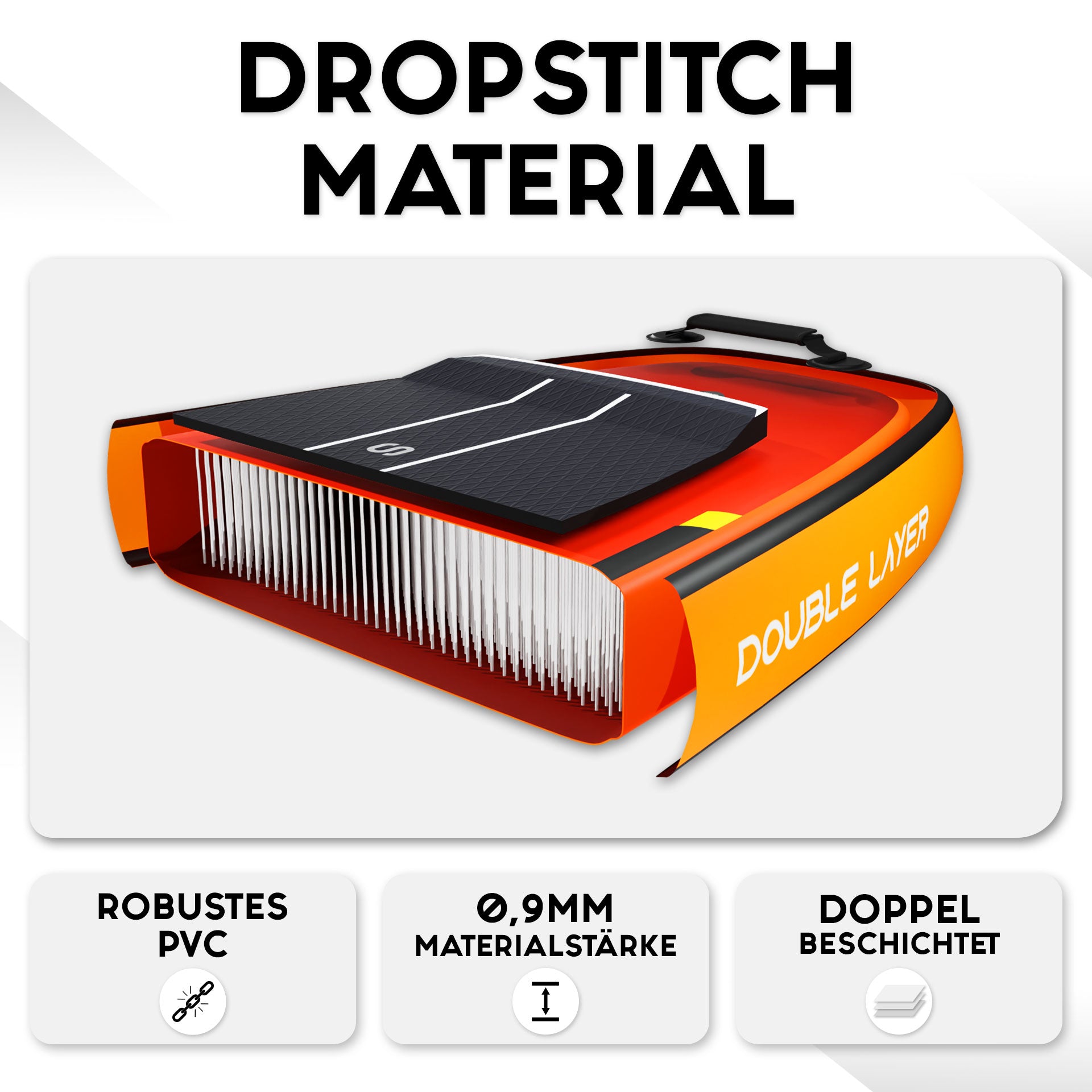 SKINHAWK SOVA12 Tabla SUP Naranja Set 366 x 85 x 15cm