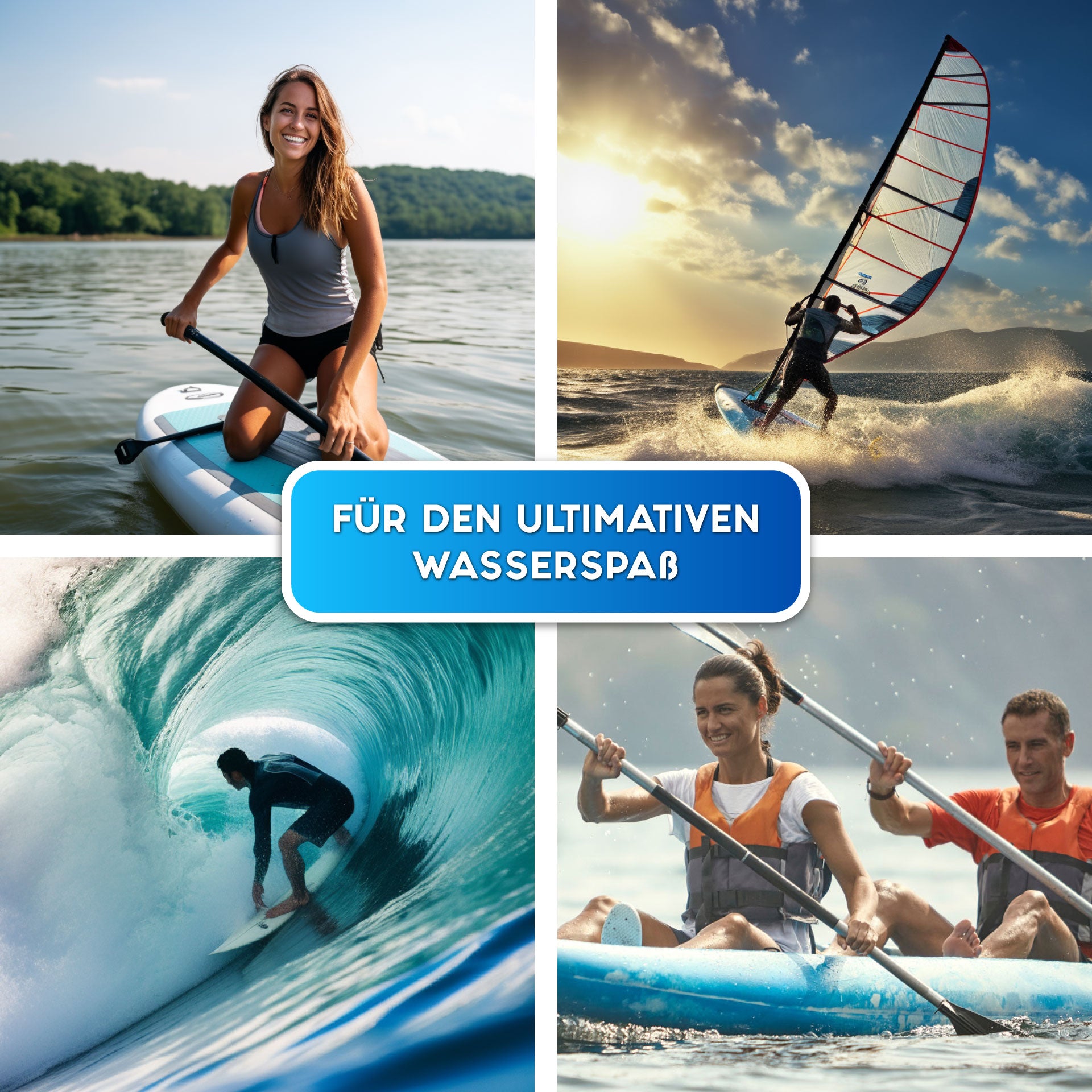 SKINHAWK SUP- (Stand-up-Paddle) und Kajak-Elektromotor 700W