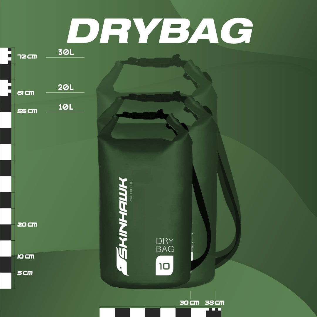 SKINHAWK Dry Bag 10 L / 20 L / 30 L sac étanche