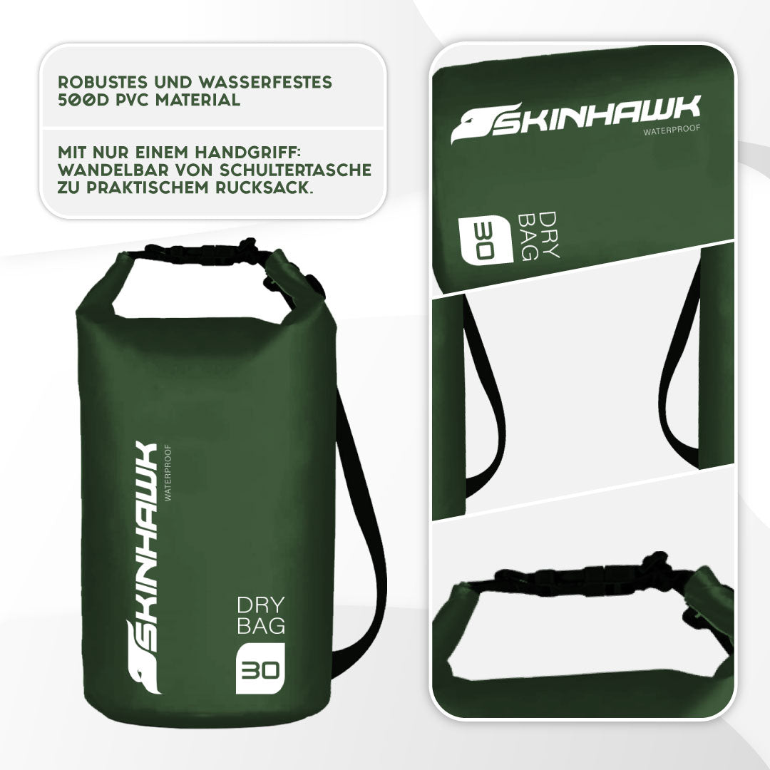 SKINHAWK Dry Bag 10 L / 20 L / 30 L sac étanche
