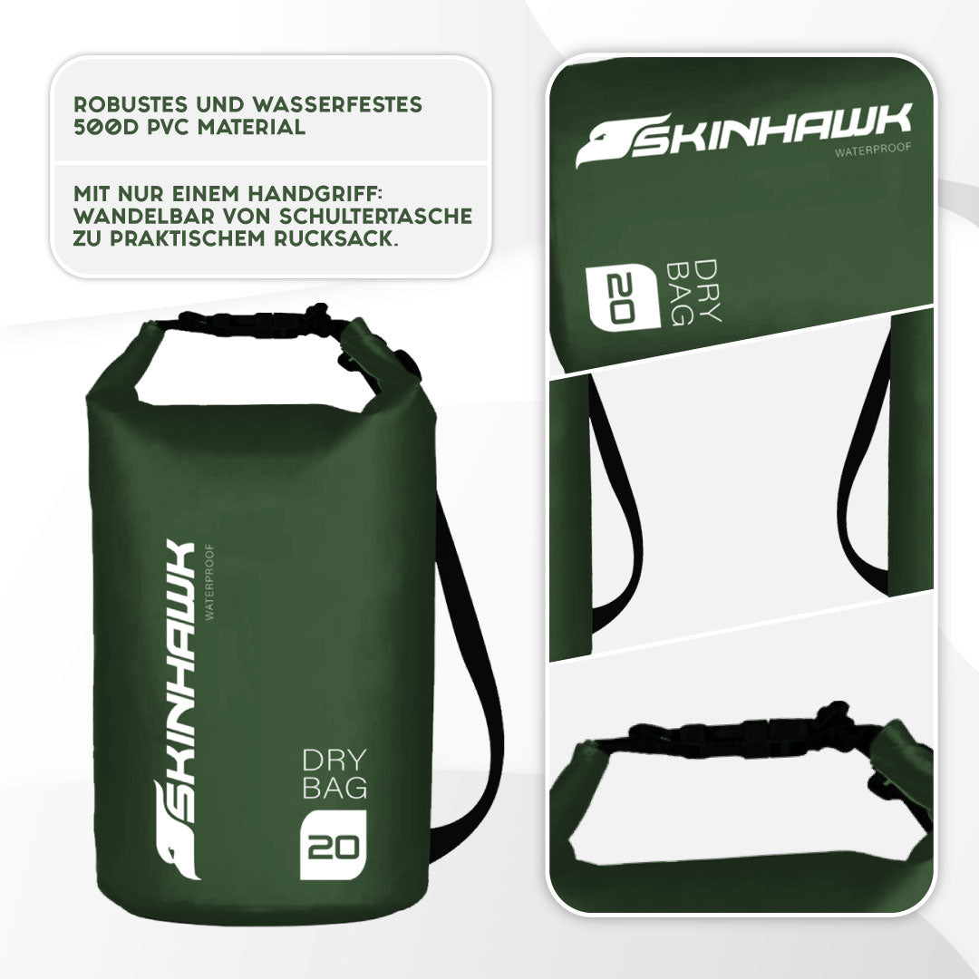 SKINHAWK Dry Bag 10 L / 20 L / 30 L sac étanche