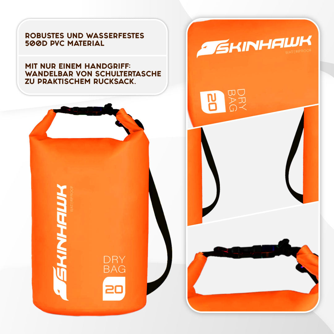 SKINHAWK Dry Bag 10 L / 20 L / 30 L sac étanche