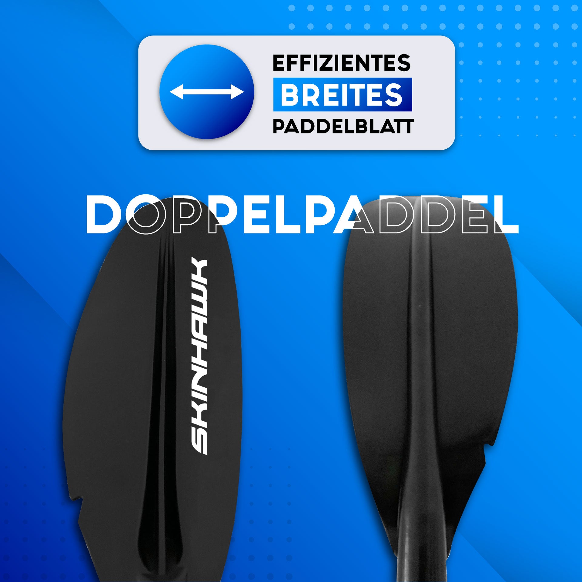 Skinhawk Pagaie 4 pièces en aluminium pour kayak