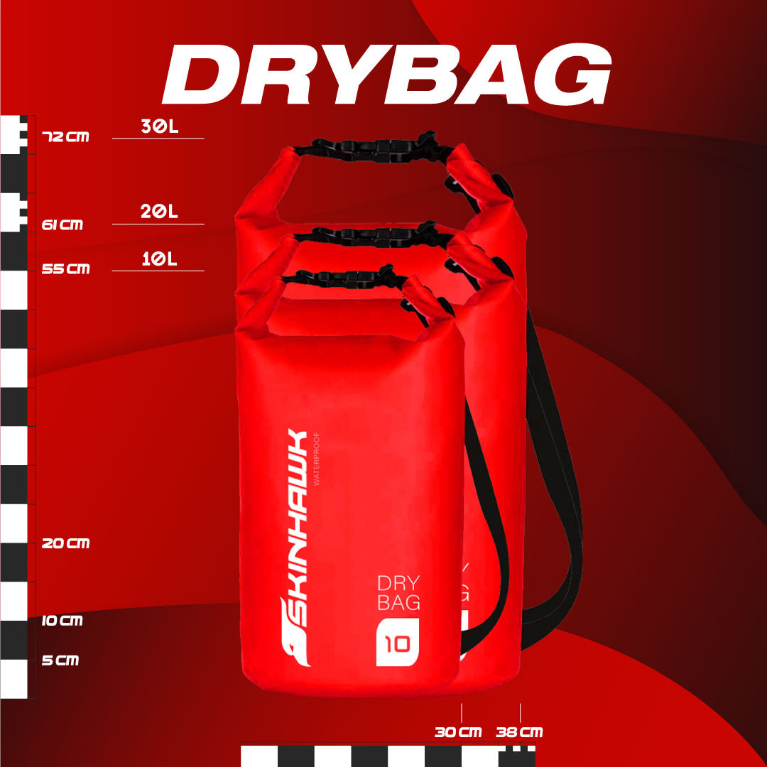 SKINHAWK Dry Bag 10 L / 20 L / 30 L sac étanche