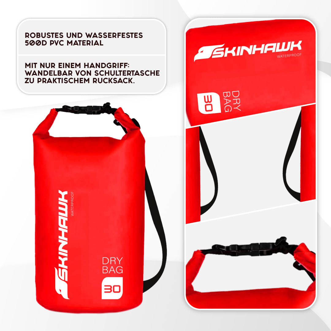 SKINHAWK Dry Bag 10 L / 20 L / 30 L sac étanche