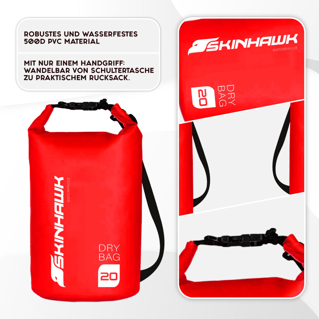 SKINHAWK Dry Bag 10 L / 20 L / 30 L sac étanche