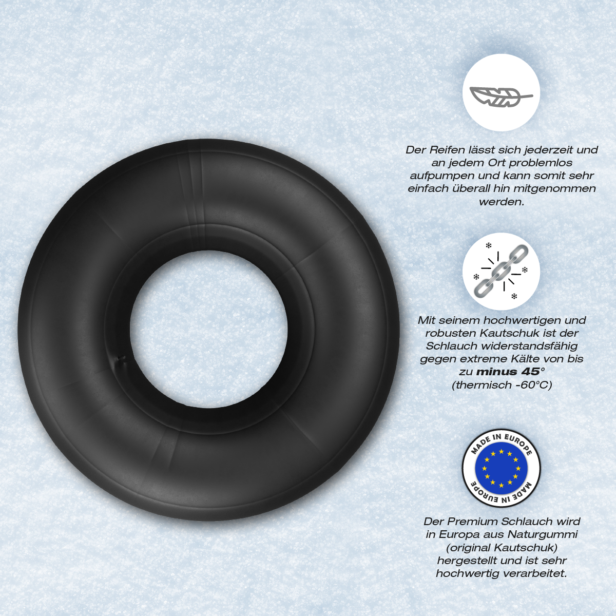 Pneu flottant Skinhawk, chambre à air pour camion