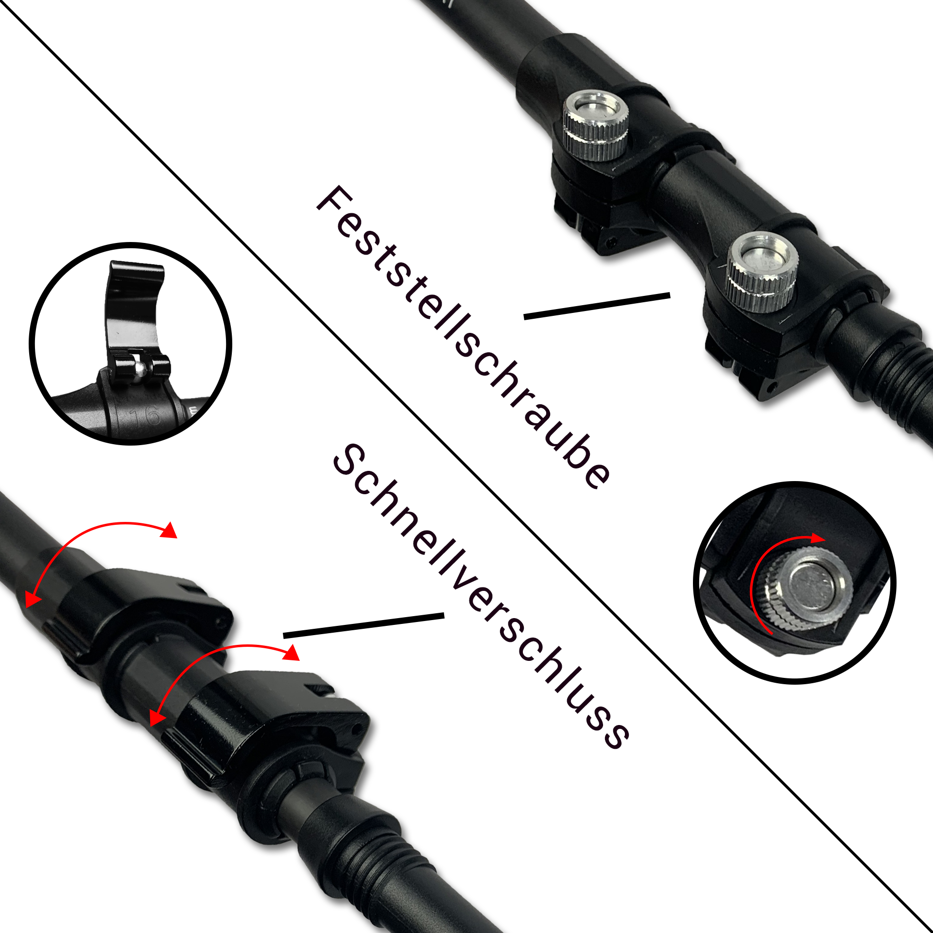 SKINHAWK aluminium wandelstokken