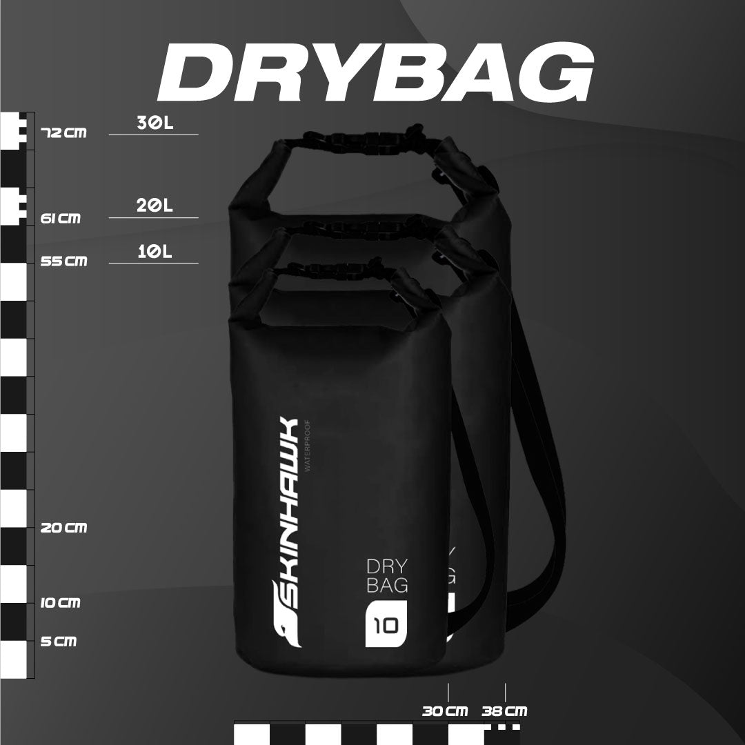 SKINHAWK Dry Bag 10 L / 20 L / 30 L sac étanche