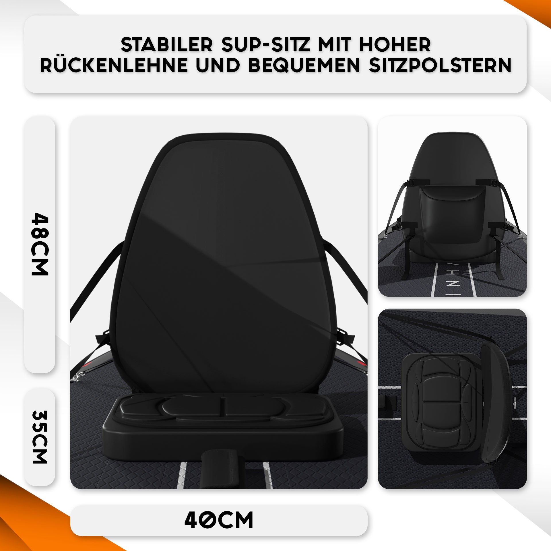 SKINHAWK SOVA12 SUP Board Oranje Set 366 x 85 x 15cm