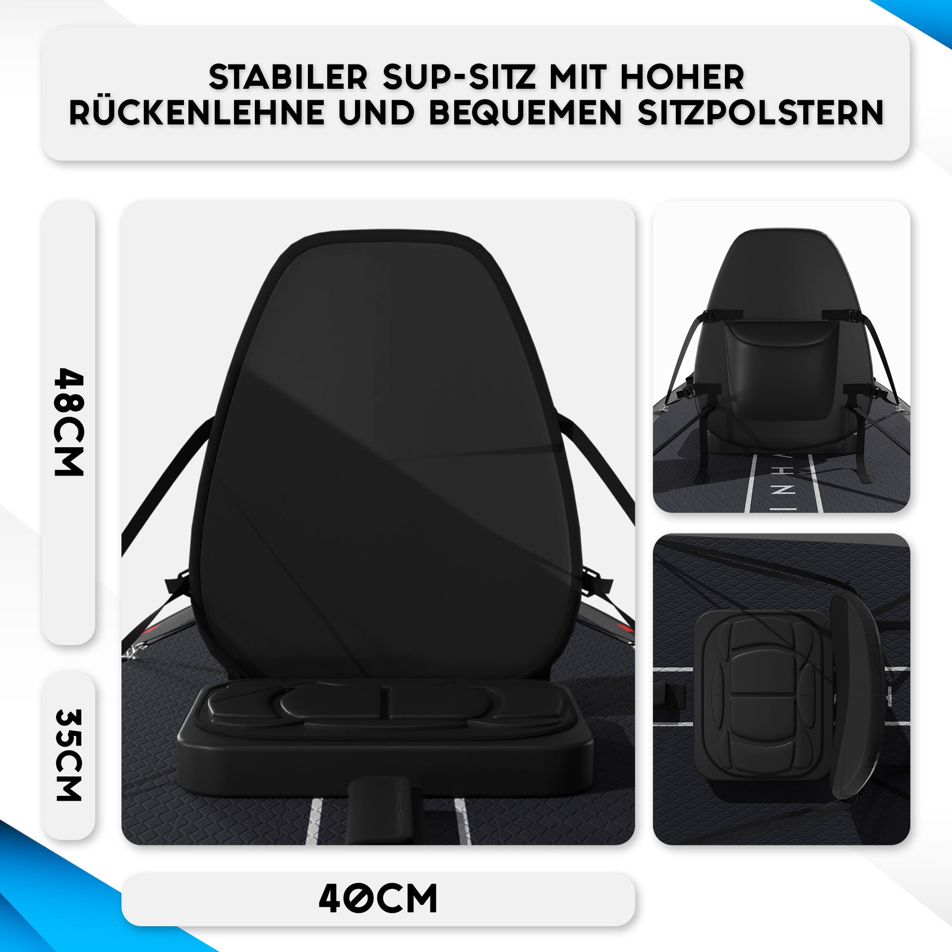 SKINHAWK SOVA12 SUP Board Bleu Set 366 x 85 x 15cm