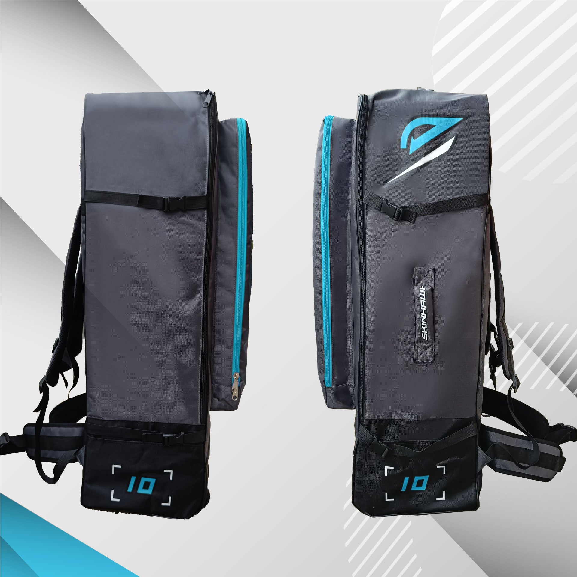 SKINHAWK Sac pour planche de SUP, Sac à dos robuste avec roulettes, Tissu indéchirable 1680D