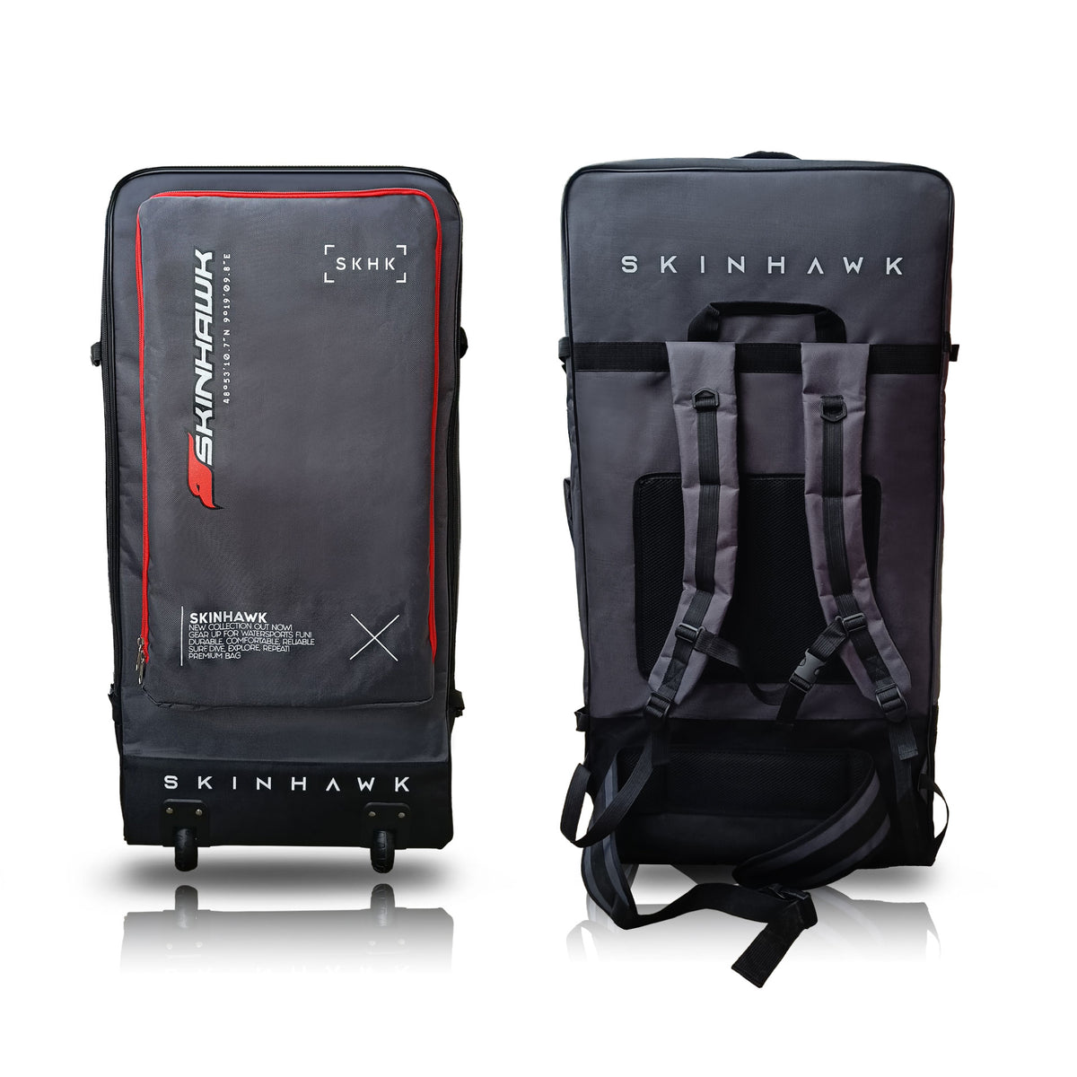 Sac De Kayak Skinhawk | Tissu 1680D Indéchirable | Roulettes Intégrées | Dos Robuste | Fermeture éclair Renforcée | Sangles Réglables
