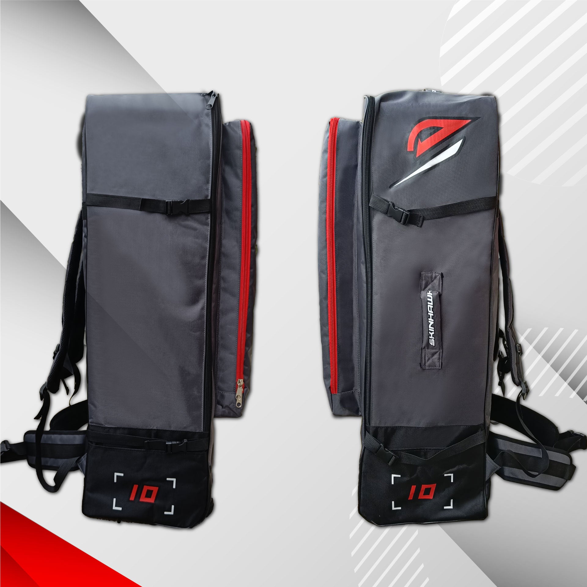 SKINHAWK SUP-Rucksack mit Rollen und reißfestem 1680D-Gewebe