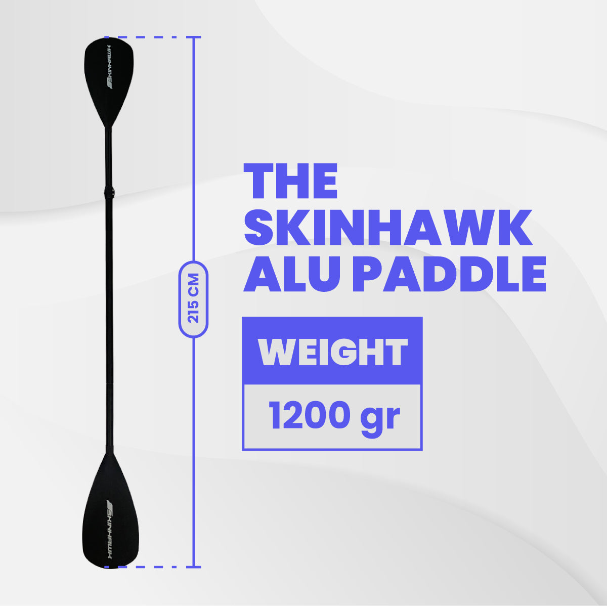 Skinhawk pagaie alu 4 pièces pour SUP boards / kayaks
