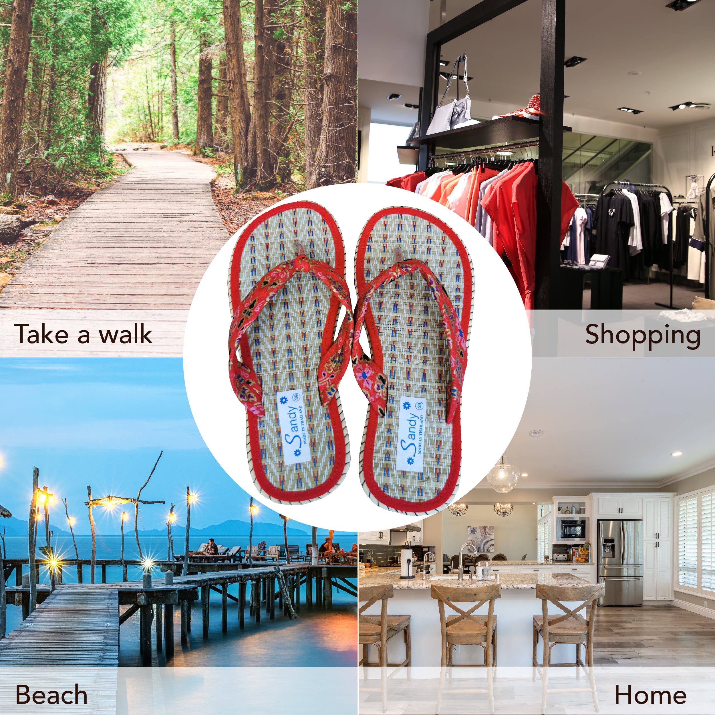 Teenslippers voor dames | FlipFlop | Damesslippers gemaakt van natuurlijke en ecologische vezels