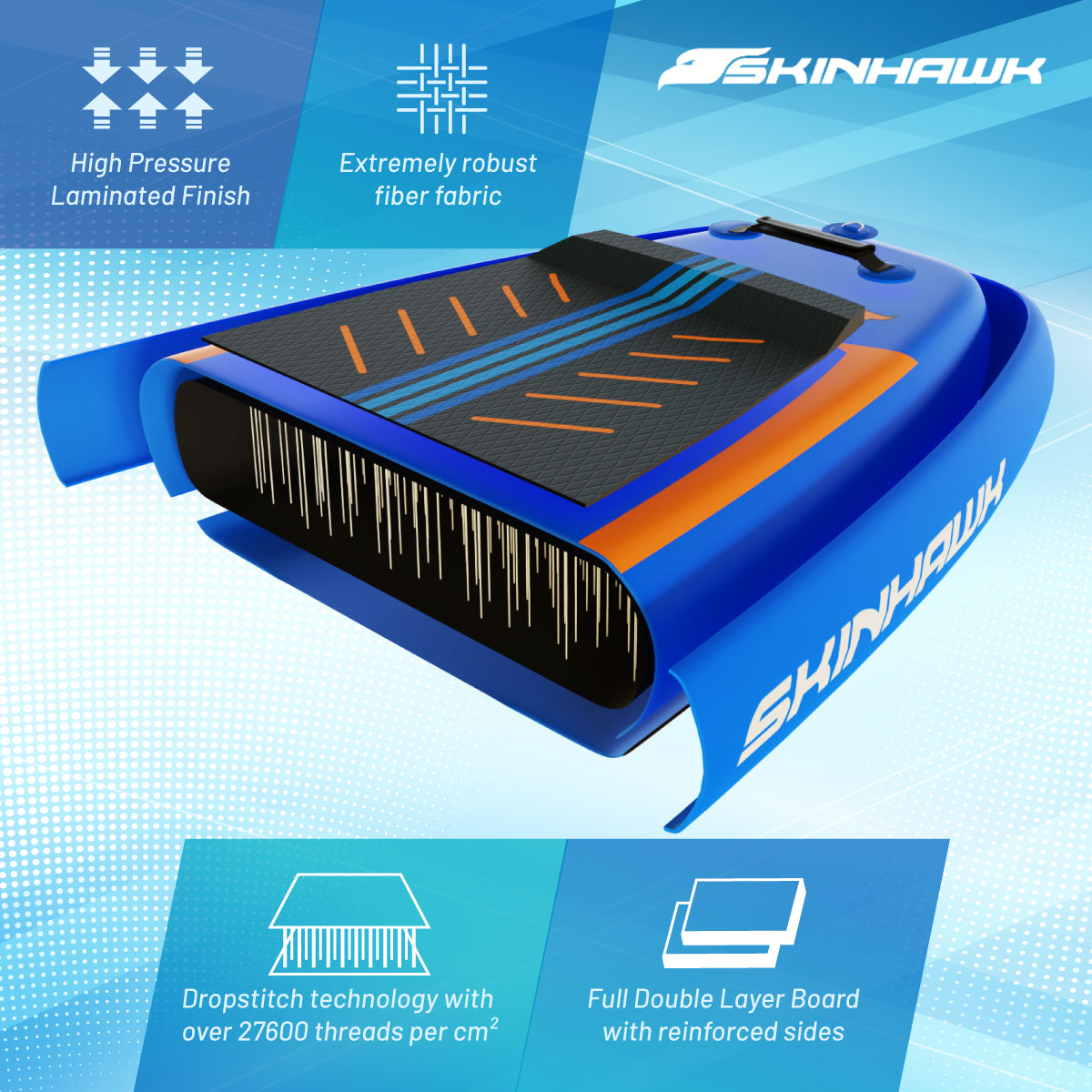 SKINHAWK SOVA12 SUP Board Set 366 x 84 x 15cm