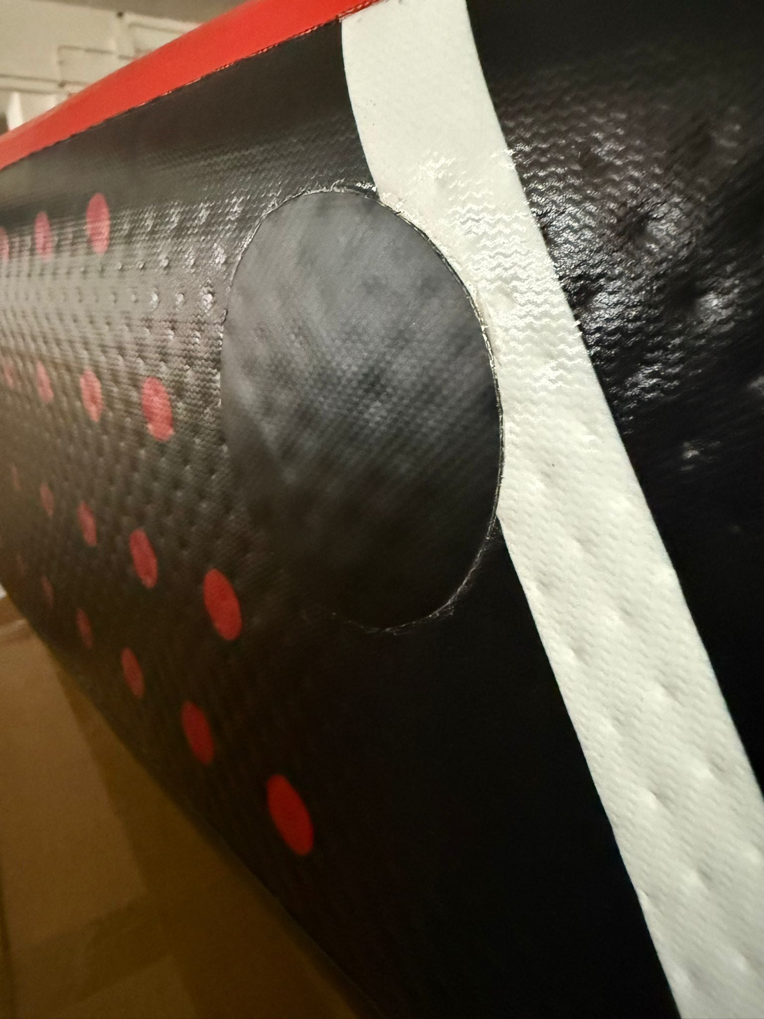 ACTIEARTIKEL!! SKINHAWK KAJAK PREMIUM FULL DROP STITCH 385CM X 85CM ROOD MET ALUMINIUM PADDEN