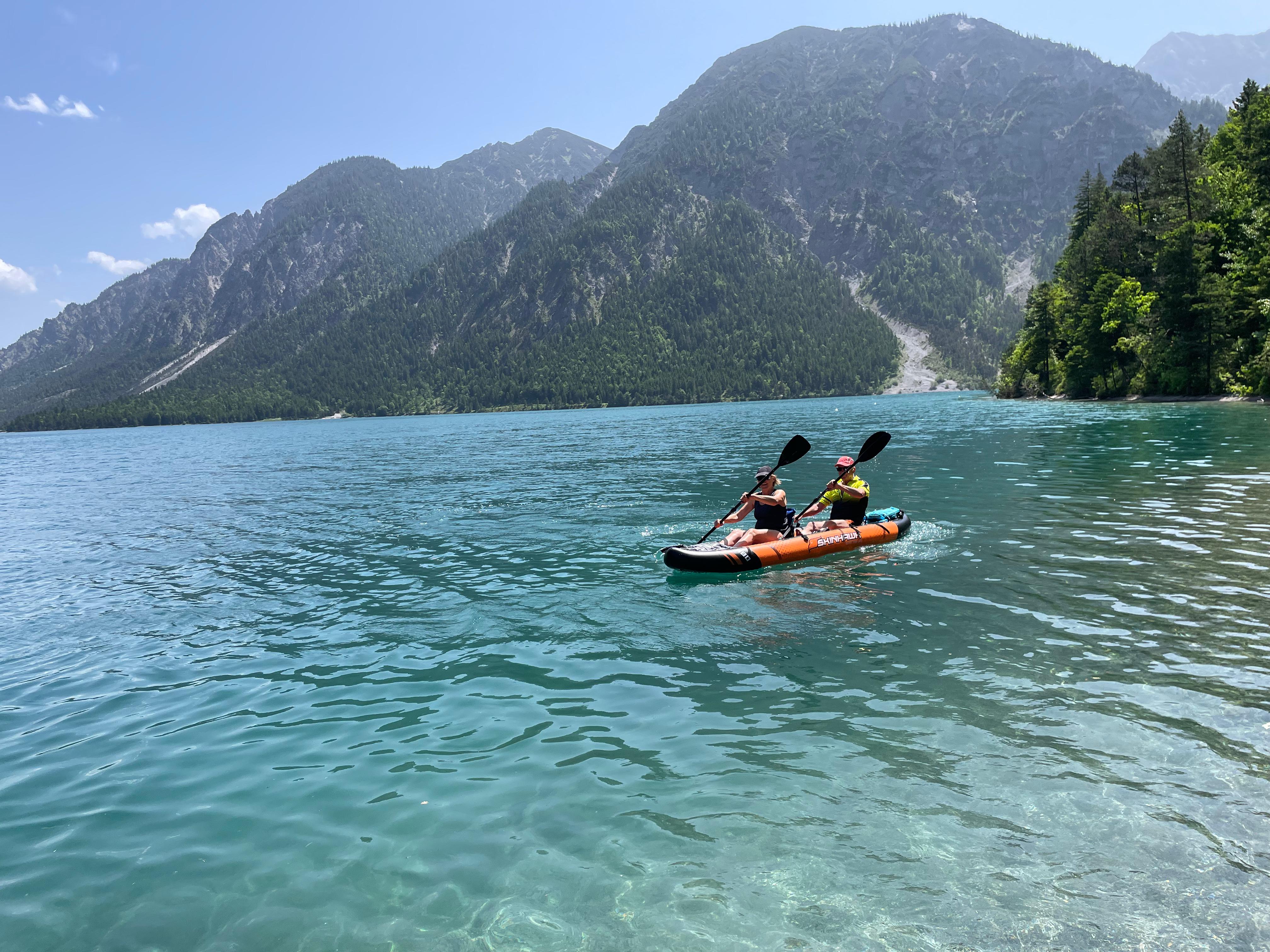 SKINHAWK EXCLUSIVE TWO KAYAK 380CM X 96CM ROSSO