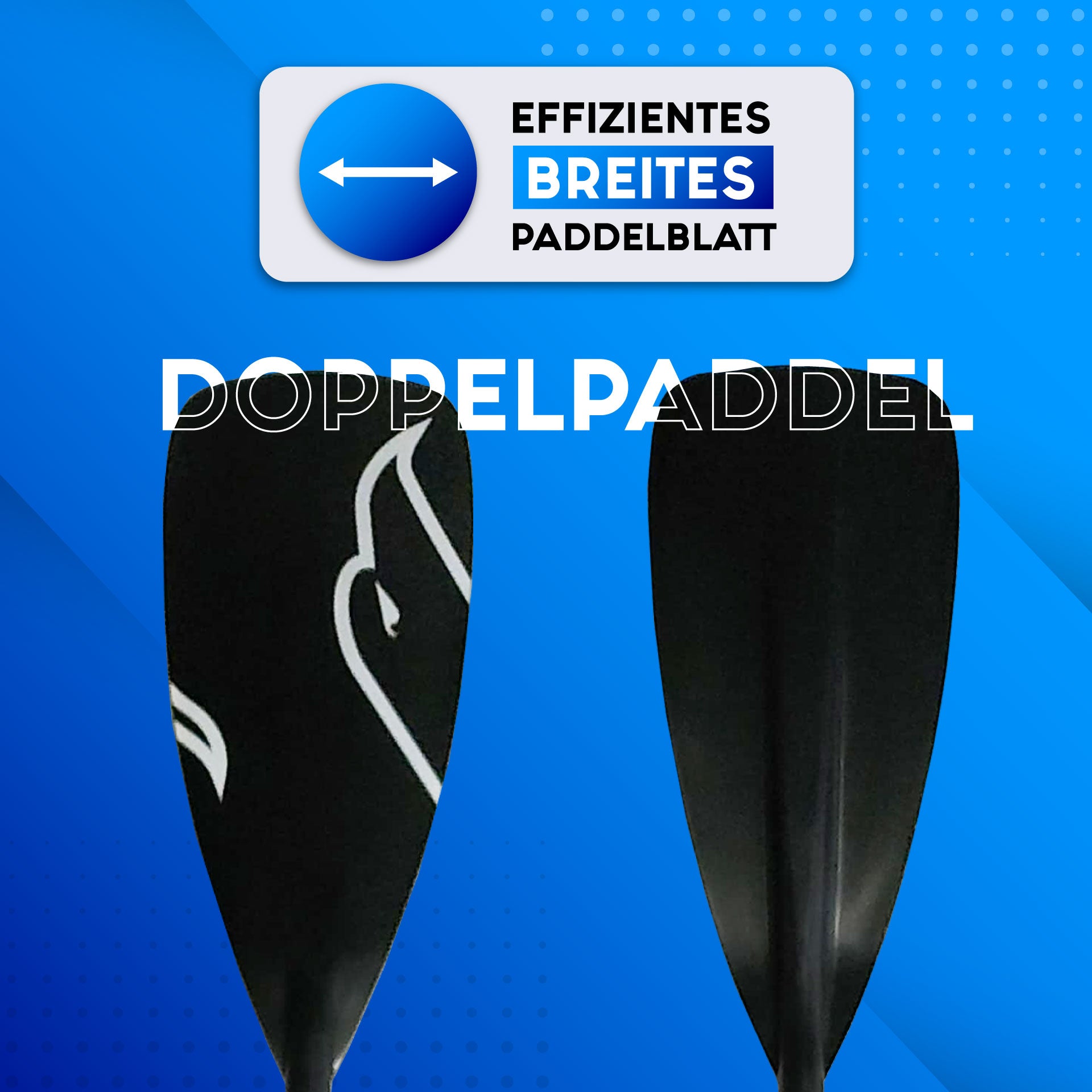 Skinhawk 4-delige aluminium peddel voor kajaks / Nieuwe generatie